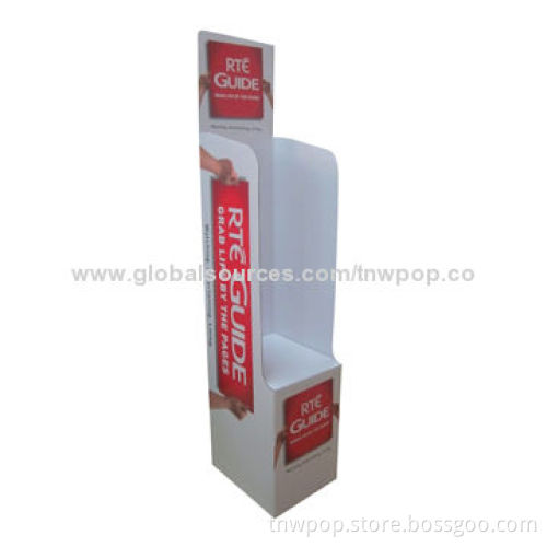 POP floor display stand, suitable for book/magazine, customized sizes and designs are welcome
